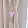 Estilo Nórdico Simple Lindo Lunares Lazo Cortina para Habitación de Niña Sujetador Decoración de Cortina de Habitación de Princesa