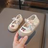 Sandalias Deportivas de Dedo para Niñas 2025 Verano Nuevas Zapatos Coreanos de Princesa para Niños Zapatos Casuales de Suela Blanda para Niñas