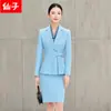 Traje de outono com mangas compridas para mulheres, vestimenta profissional de alta qualidade, uniforme de trabalho para recepção de hotel OL, uniformes para salão de beleza e joalheria