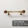 Alça de latão Novo estilo antigo chinês porta de armário guarda-roupa sapateira móveis estilo minimalista francês nogueira alça longa