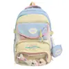 Nova Mochila Escolar de Alta Capacidade 2026 para Alunos do Ensino Fundamental, Mochila Fofa e Leve para Alunos do Ensino Médio e Fundamental