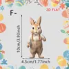 Decoraciones Colgantes de Conejo de Madera Edición Limitada de Pascua y Primavera Transfronterizas para Puertas, Ventanas y Paredes del Hogar, Accesorios de Decoración para el Ambiente Festivo