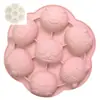 7 Incluso molde de silicona para pastel de dibujos animados, pastel de arroz al vapor, pastel, olla para leche de bebé, molde pequeño para pastel de arroz, molde para alimentos complementarios