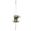 Cuerda de Algodón Tejida a Mano Estilo Bohemio Maceta para Plantas y Flores Cesta Colgante Bolsa de Red Cuerda para Colgar Colgante de Pared Cuerda para Colgar