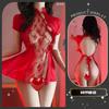Vestido Curto Vintage Cheongsam Bordado Renda Vazada Sexy Costas Nuas Estilo Antigo Alça Uniforme Puro Desejo