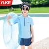 Traje de baño para niños y niñas, nuevo traje de baño grande para niños, traje de baño para bebés con protección solar dividida, traje de baño de aguas termales al por mayor