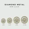 Botões Metálicos com Strass em Formato de Girassol para Casacos, Suéteres, Roupas de Lã, Botões Decorativos, Botões Redondos de Pelo, Acessórios