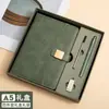 Conjunto de Caixa de Presente para Caderno Personalizável com Logo, Caderno Espesso, Caderno de Negócios, Registro de Escritório, Pen Drive USB