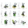 Mini figura de panda para microlandscapes, adorable y linda, perfecta para jardinería, paisajismo, decoraciones DIY y como un pequeño adorno de escritorio