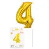 Globo de Número de Película de Aluminio de 16 pulgadas Deluxe Empaque Individual Paquete de Cartón Globo de Papel de Aluminio Decoración para Fiesta de Cumpleaños Arreglo Venta al por Mayor