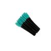 Al por mayor 50 por paquete de cepillo para pestañas de varilla negra cabeza de cepillo de nailon cepillo para cejas flexible