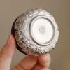 Taza de Té Kung Fu de Arcilla Negra Arena Púrpura Chapada en Plata del Fabricante, Taza de Maestro de Cerámica, Taza de Degustación, Taza Luohan, Juego de Té Chino para Oficina
