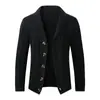 Otoño/Invierno 2025 Nuevo Suéter Cardigan Chaqueta Transfronterizo para Hombre Talla Europea Amazon Moda Ropa de Punto Casual para Hombre
