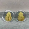 Concha de Agua Oro Puro 999 Tesoro de Riqueza Gato de la Fortuna Pegatina Dorada para Teléfono Móvil Tienda de Oro Promoción de Transmisión en Vivo Regalo para Atraer Clientes
