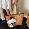 Bolsa Tote Estampada de Alta Qualidade e Grande Capacidade para Mulheres 2025 Nova Moda Versátil Bolsa de Axila Tendência Bolsa de Ombro para o Dia a Dia