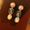 Conjunto de collar, pulsera y pendientes de corazón con incrustaciones de diamantes florales estilo medieval, cadena para la clavícula estilo corte vintage, joyería de nicho para mujer