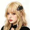 Pinza para el pelo de mano de esqueleto de Halloween Garra de fantasma Accesorios de decoración Accesorios para el pelo de esqueleto en blanco y negro Suministros divertidos para disfraces de fiesta