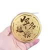 Moneda de Oro Puro 999 50mg Princesa, Que te hagas rico, Moneda de Oro de Feliz Cumpleaños 520 Regalo Artesanía de Oro al por Mayor
