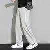 Calça Casual de Seda Gelada Masculina Verão Fina 2024 Nova Verão Solta Reta Calça Masculina Verão Calça Longa Masculina