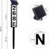 Luz de Enchufe para Suelo Solar Luz para Número de Casa LED Exterior Alfanumérica Doble Fuente de Luz Señal de Calle Luminosa Luz Indicadora
