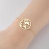 Moda Verão Europeia e Americana Pingente Cortado Geométrico de Aço Inoxidável Pulseira Mapa Ins Personalizada Pulseira Feminina Atacado