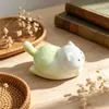 Ornamento Cerâmico Giratório de Peixe Koi para Animal de Estimação de Chá Decoração de Mesa Novo Estilo Chinês Artesanato Presente Criativo Aquisição Corporativa