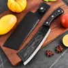 Cuchillo Mata Dragones de Acero Inoxidable de Fábrica, Cuchillo para Cortar Huesos, Cuchillo Forjado a Mano, Cuchillo para el Hogar, Cuchillo de Cocina Multifuncional para Cortar