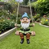 Modelo Transfronteiriço Inovador de Decoração de Jardim com Anões em Blocos de Cores Azul e Verde para Exterior, Ornamento de Artesanato em Resina