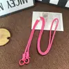 Corda de Corrente para Celular Simples de Cor Doce Macio Ins Corda para Celular de Casal Corda para Celular Corda de Alça para Chaleira de Água Resistente a Quedas Bolsa de Corda