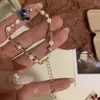Pulseira Suave com Contas Rosa Suave