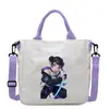 Bolsa de Mano Grande con Estampado de Anime de Grupo de Chicas Coreanas de Dibujos Animados para Viajes Diarios Casual Hombro Cruzada 1102-18