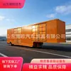 Exportación Remolque de Caja de Gran Volumen Fabricante Eje Único Transporte Logístico Express de Contenedores Vehículo Remolque Plano Tipo Esqueleto