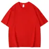Camiseta de Algodón Peinado con Hombros Caídos, Estilo Unisex Simple, Color Sólido Manga Corta, Venta al por Mayor 260g 16 Unidades