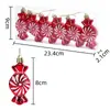 Amazon Luz Girasol Caramelo Plano Pintado Árbol de Navidad Colgante Accesorios Decoración Navideña Caramelo Rojo Venta al por Mayor