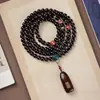 Pulsera de bodhi con polvo de tinta rosario de 108 cuentas para hombres y mujeres juego de literatura plato de mano multicírculo pulsera de bodhi al por mayor