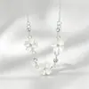 Collar de flor de cuatro hojas fresco de verano, estilo nicho de alta gama, dulce y delicado, moderno, elegante y versátil, gargantilla