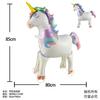 Nuevo globo grande de aluminio de unicornio caballo arcoíris degradado sueño caballo de un solo hombre decoraciones para fiesta de cumpleaños