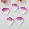 Color Macarrón Tela No Tejida Pétalos Simulados Pétalos de Rosa de Seda Boda Fiesta Celebración Accesorios Decorativos de Mano