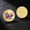 Medalla Conmemorativa de Navidad Moneda de Plata Moneda de Oro Pequeño Regalo Colección de Monedas Conmemorativas Moneda de Plata Colorida para Niños Moneda de Papá Noel