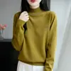 Jaqueta Suéter Redonda Color Block com Studs de Diamante para Mulheres, Novo Estilo Coreano Outono e Inverno, Blusa de Tricô Interna Solta