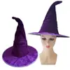 Chapéu de Bruxa de Renda Preta Gótica com Rosa Chapéu de Bruxa Chapéu de Mago Adorno para Cabeça Adereços Festa Halloween