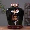 Jingdezhen Jarra de Vinho de Cerâmica Selada Doméstica 3/5/10/20/30/ 25kg Garrafa de Vinho Tanque para Fabricação de Vinho Adega Jarra de Vinho