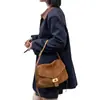 Bolso Silla con Solapa de Piel de Vaca Mate Nuevo 2026 para Mujer, Bolso Cuadrado Pequeño Versátil para el Día a Día, Bolso Cruzado de Hombro de Piel Genuina