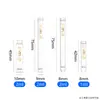 Frasco de tubo de ensayo de vidrio transparente redondo de 2 ml con tapón de cola de caballo, frasco gotero para perfume, frasco de muestra portátil para aceites esenciales