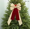 Nuevo colgante de lazo grande de cinta de Navidad para decoración de habitaciones, arreglo simple de lazo para fiesta de cumpleaños, decoración colgante de escena