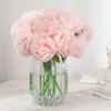 Venta al por mayor de fábrica flor artificial europea atada a mano 5 peonías decoración para el hogar flor falsa suministros para boda adornos al por mayor