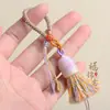 Accesorios para Joyería DIY Colgante Nudo de Maíz Estilo Étnico Tejido a Mano Borla de Algodón Llavero Al Por Mayor