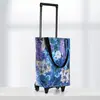 Carrito de compras manos libres, carrito pequeño de arrastre, carrito de bolsa de compras portátil plegable para el hogar