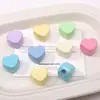 Cuentas de Corazón con Agujero Grande Flor de Estrella de Cinco Puntas Acrílico Colgante para Bolso DIY Accesorios de Letra Material para Llavero