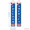 Decorações de Festa Amazon Mais Vendidas Transfronteiriças Cortina de Porta de Varanda Bandeira do 250º Aniversário Americano Dia da Independência Couplets Personalizados